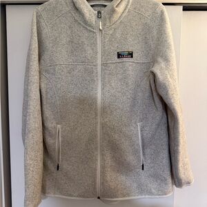 L.L. Bean Cream Fleece Jacket